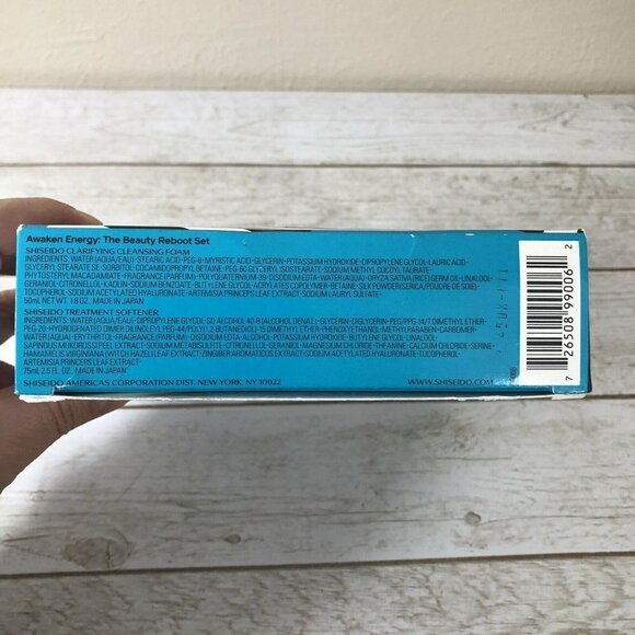 SHISEIDO 4-Pc. Awaken Energy Beauty Reboot Set Cleanser Moisturizer Eye - Picture 5 of 7